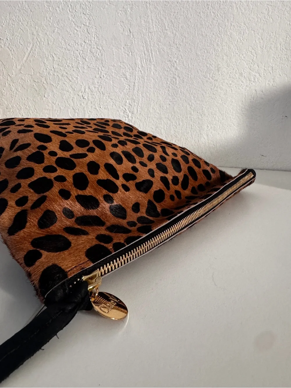 Clare V Leopard Print Clutch in Brown and Black - Picture 7 of 14
